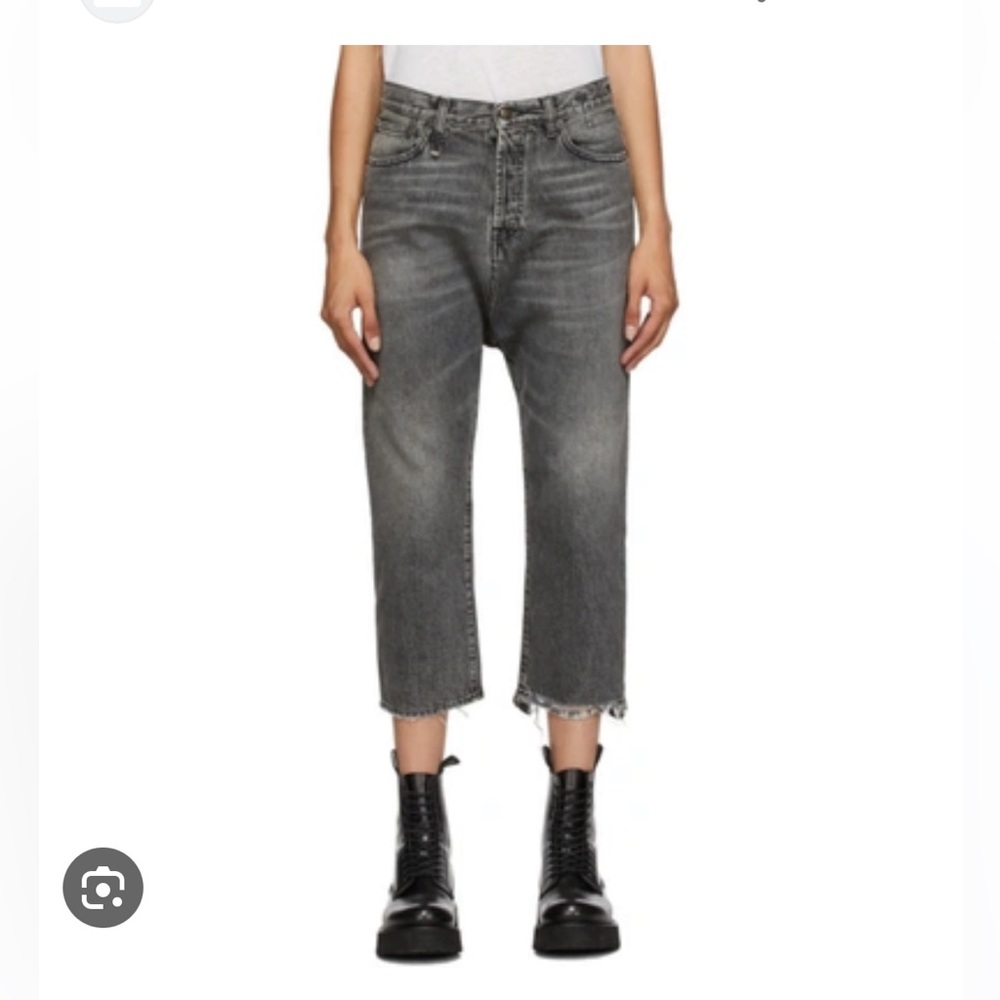 R13 Tailored Drop denim jeans in Leyton black
